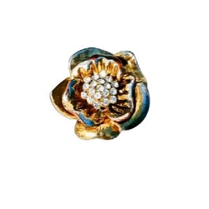 Vintage RS Flower Adj. Ring